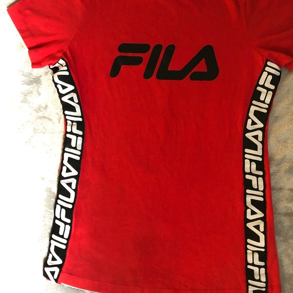 FILA women’s sport street top shirt small red - Picture 4 of 8